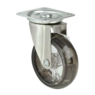 Rodízio Industrial Leve RIL75 PU FUMÊ