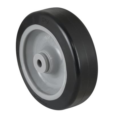 RODA 100mm POLIPROPILENO / LAPRENE - CINZA / PRETO