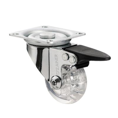 Rodízio Industrial Leve RIL50 PU CRISTAL