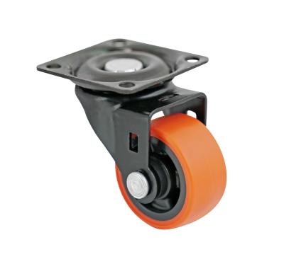 Rodízio Industrial RIS35 PU PRETO E LARANJA