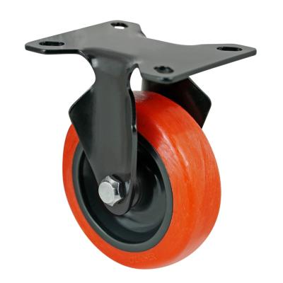 Rodízio Industrial RI100 - PRETO E LARANJA