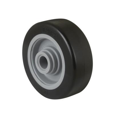 RODA 50mm POLIPROPILENO / LAPRENE - CINZA / PRETO