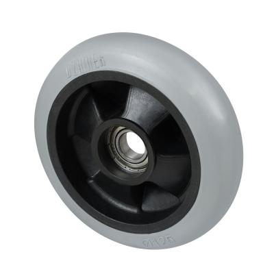 RODA 125mm POLIAMIDA / FIBRA DE VIDRO / LAPRENE - PRETO / CINZA