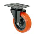 Rodízio Industrial RI100 - PRETO E LARANJA