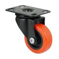 Rodízio Industrial RIL50 PU PRETO E LARANJA